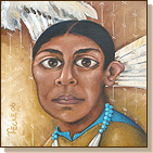 Cherokee native american young man 